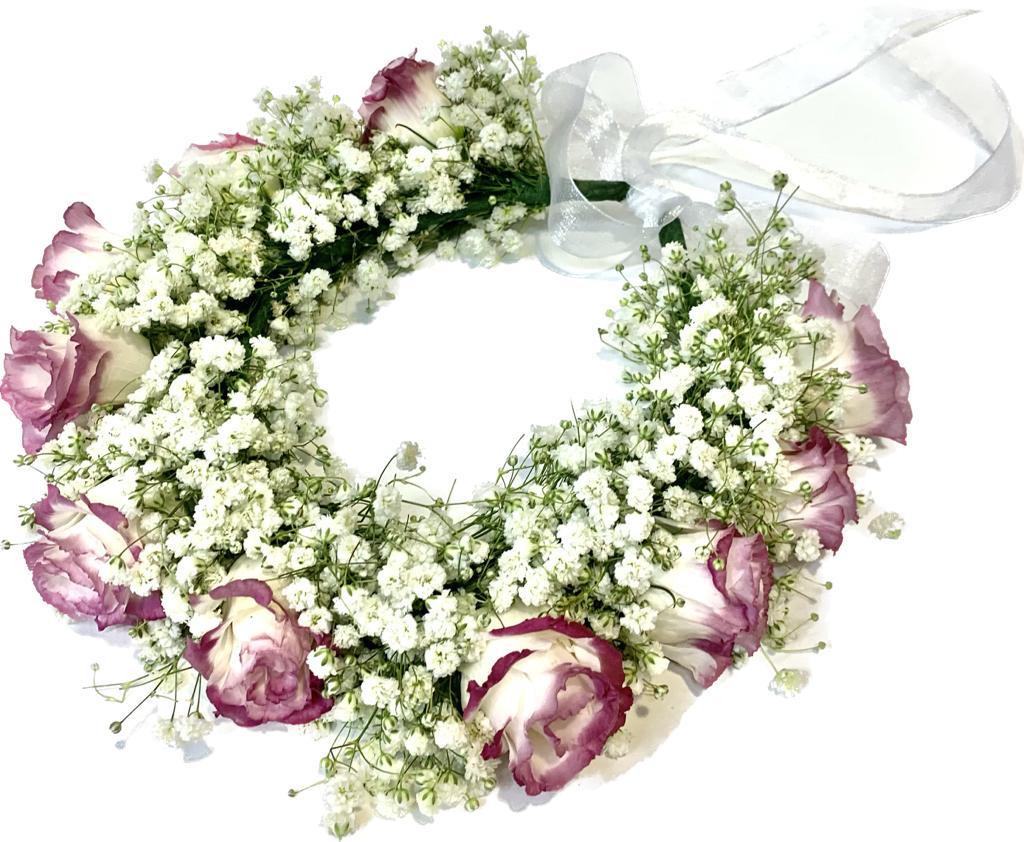 זר לראש גיבסנית וליזאנטוס